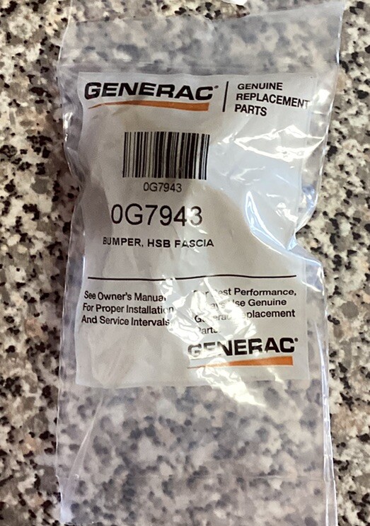 Generac bumper  part number 0G7943