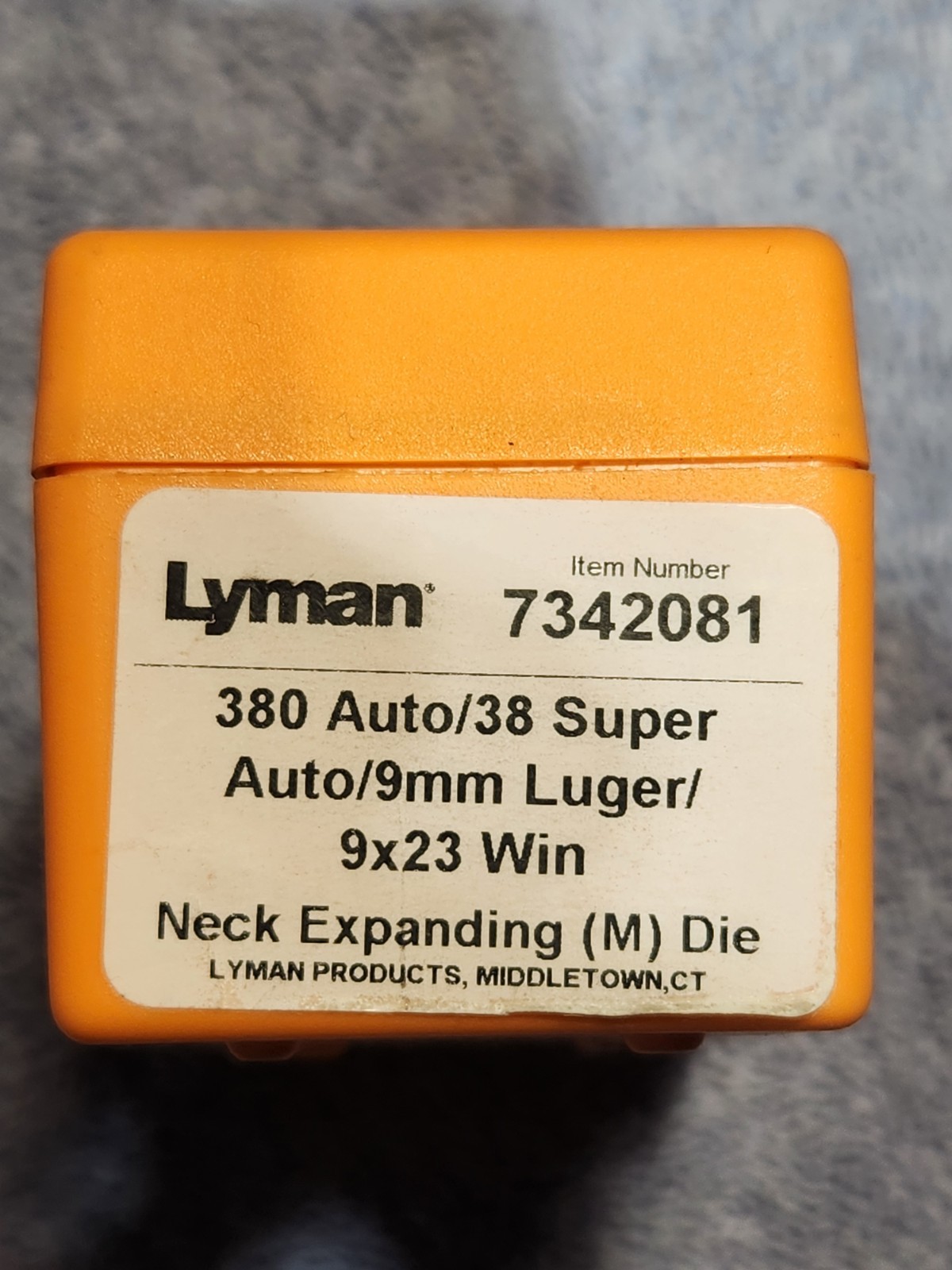 Lyman 380Auto/38Super/9mm Luger/9x23Win Neck Expanding [M] Die Item #7342081