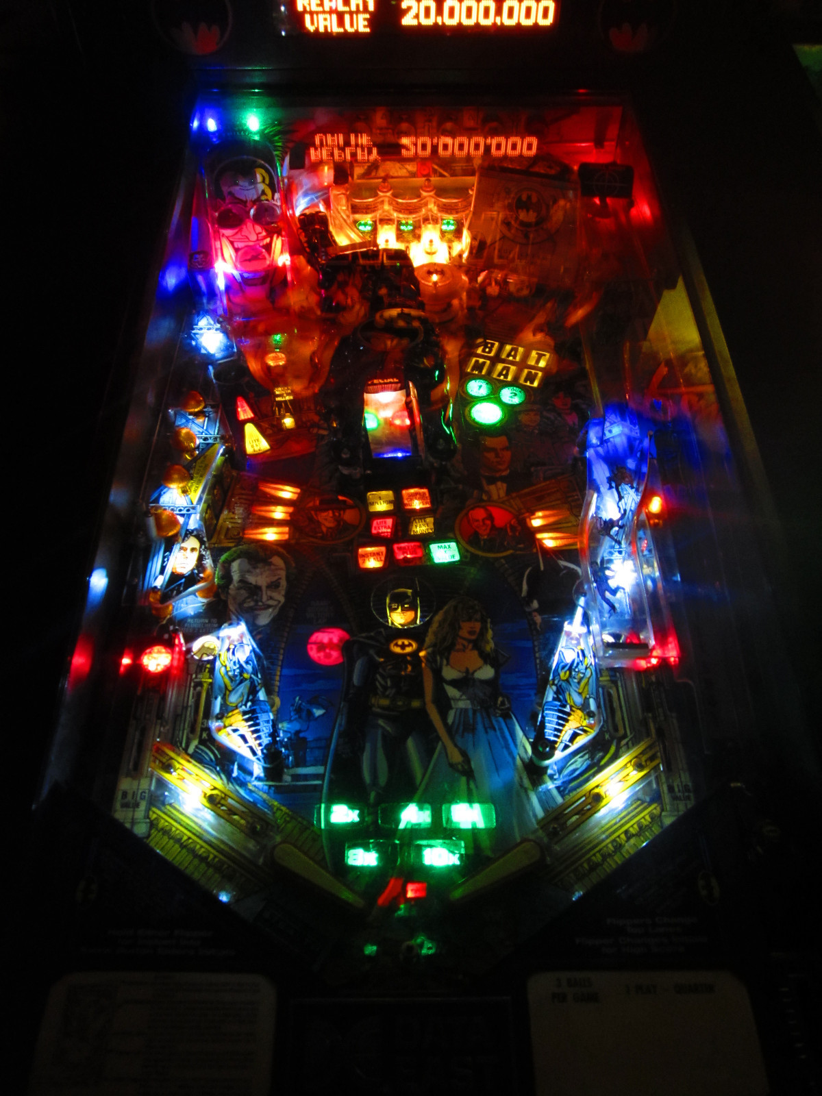 BATMAN Complete LED Lighting Kit custom SUPER BRIGHT PINBALL LED KIT (DATAEAST)