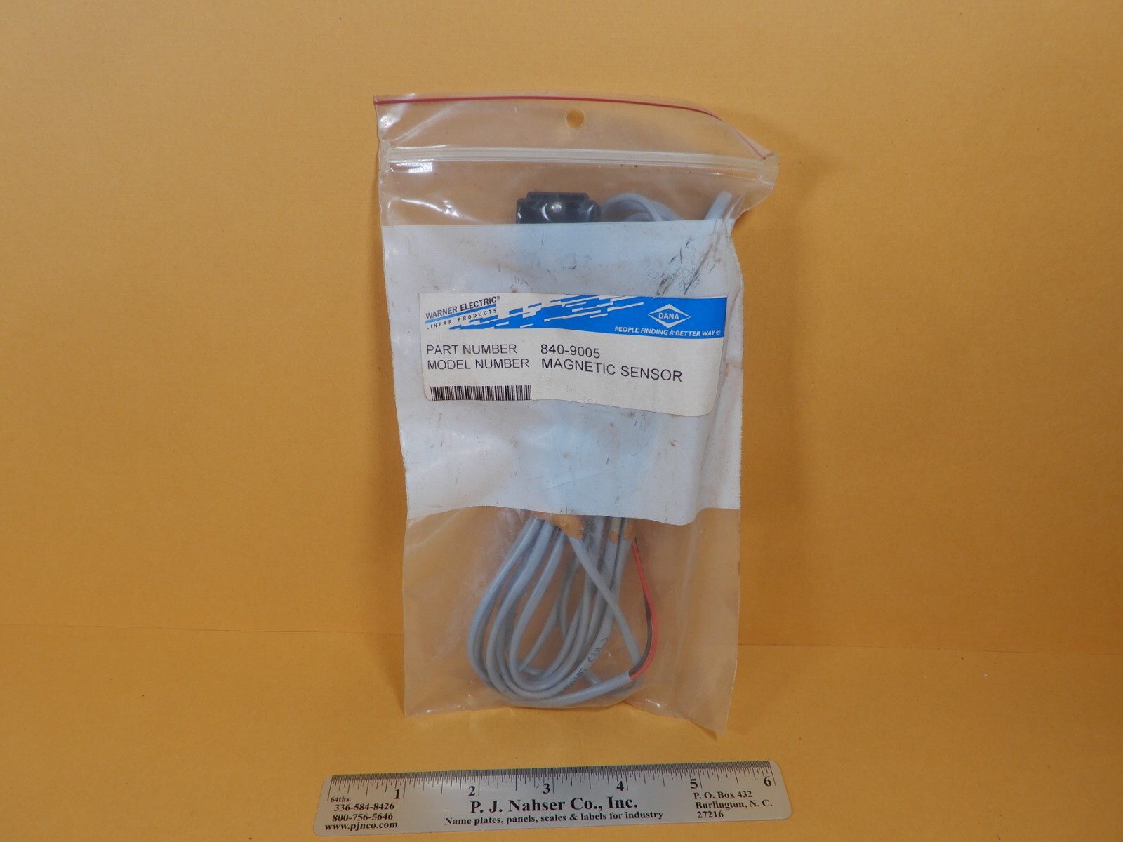 Warner Electric 840-9005 Magnetic Sensor NOS