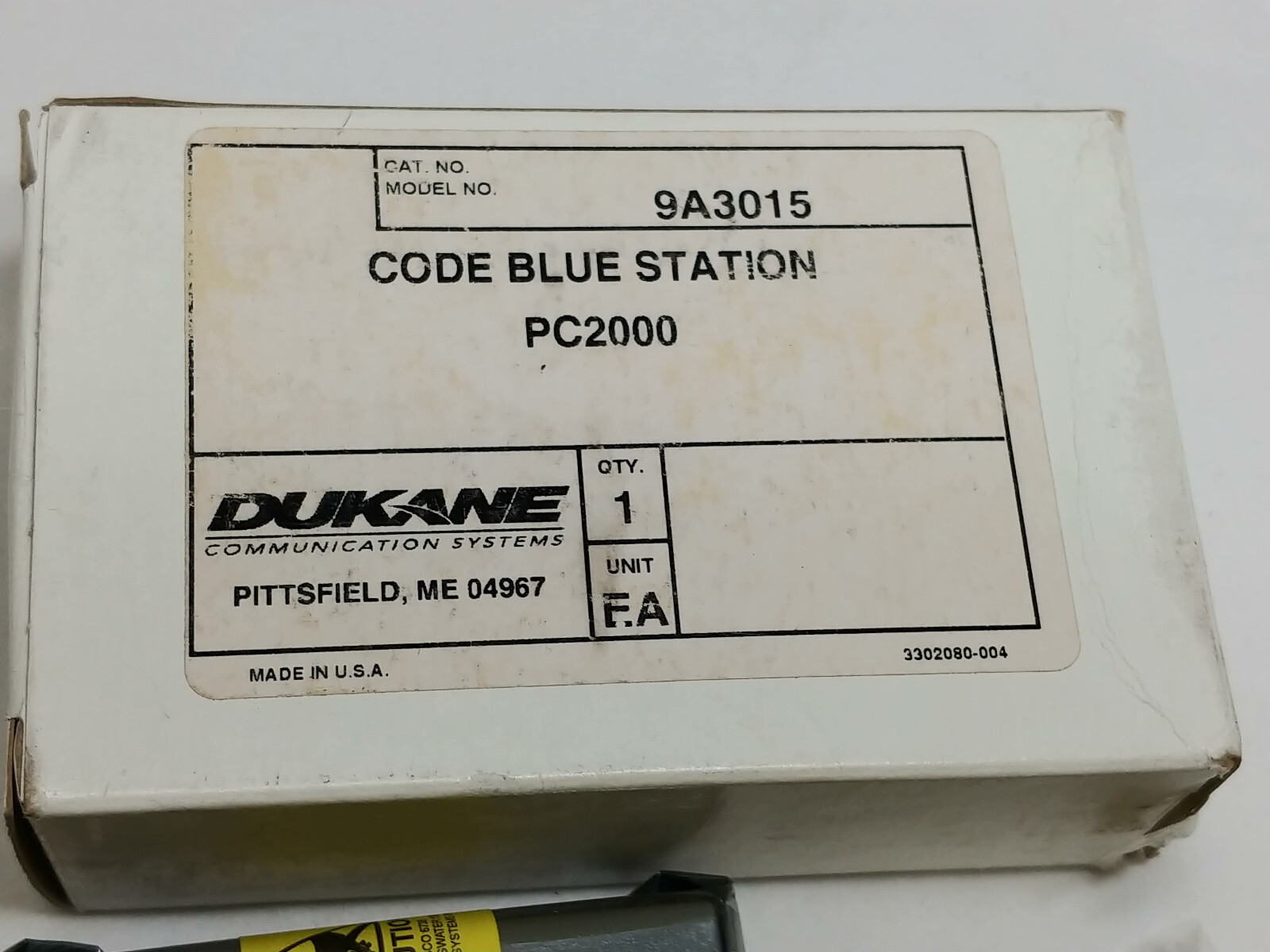 Dukane Code Blue Station 9A3015, NEW