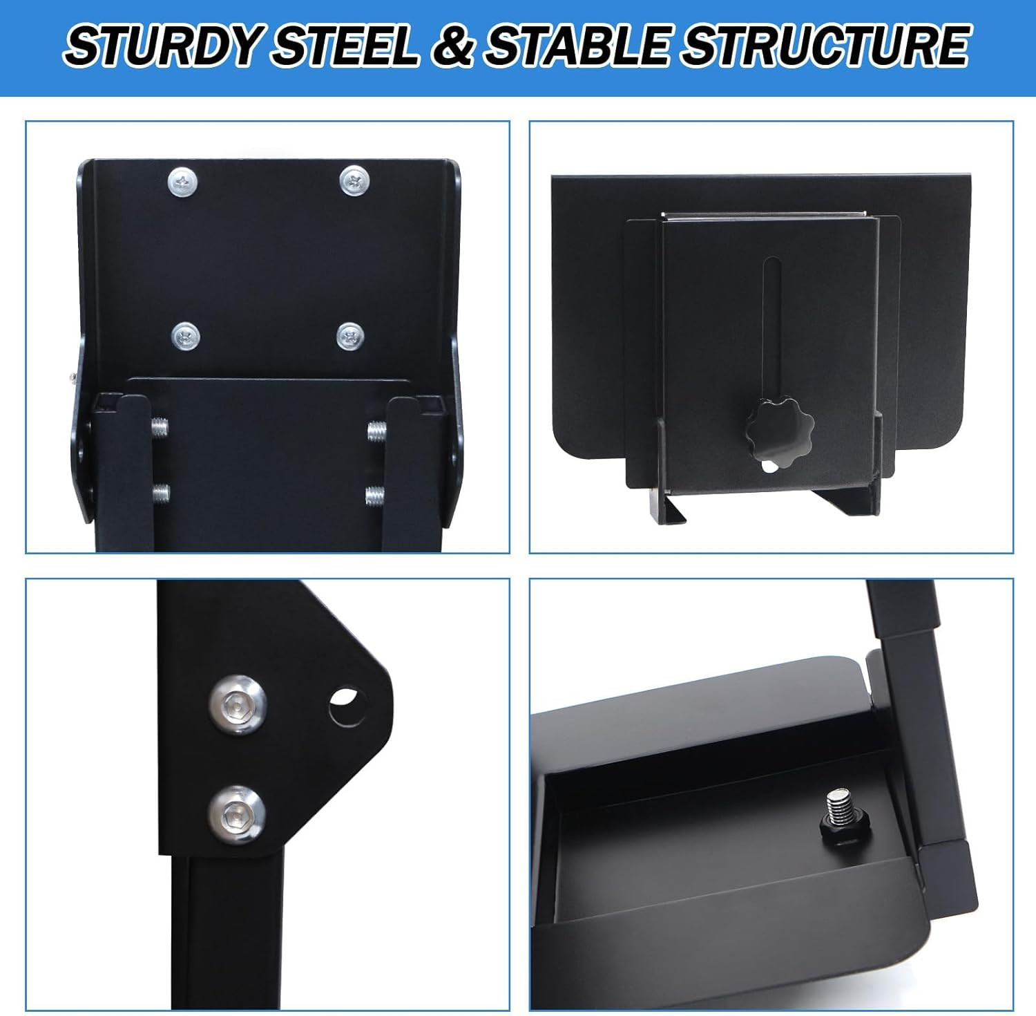 Heavy Duty Computer Wall Mount PC Case - Upgraded, Also Great for PC Mount under