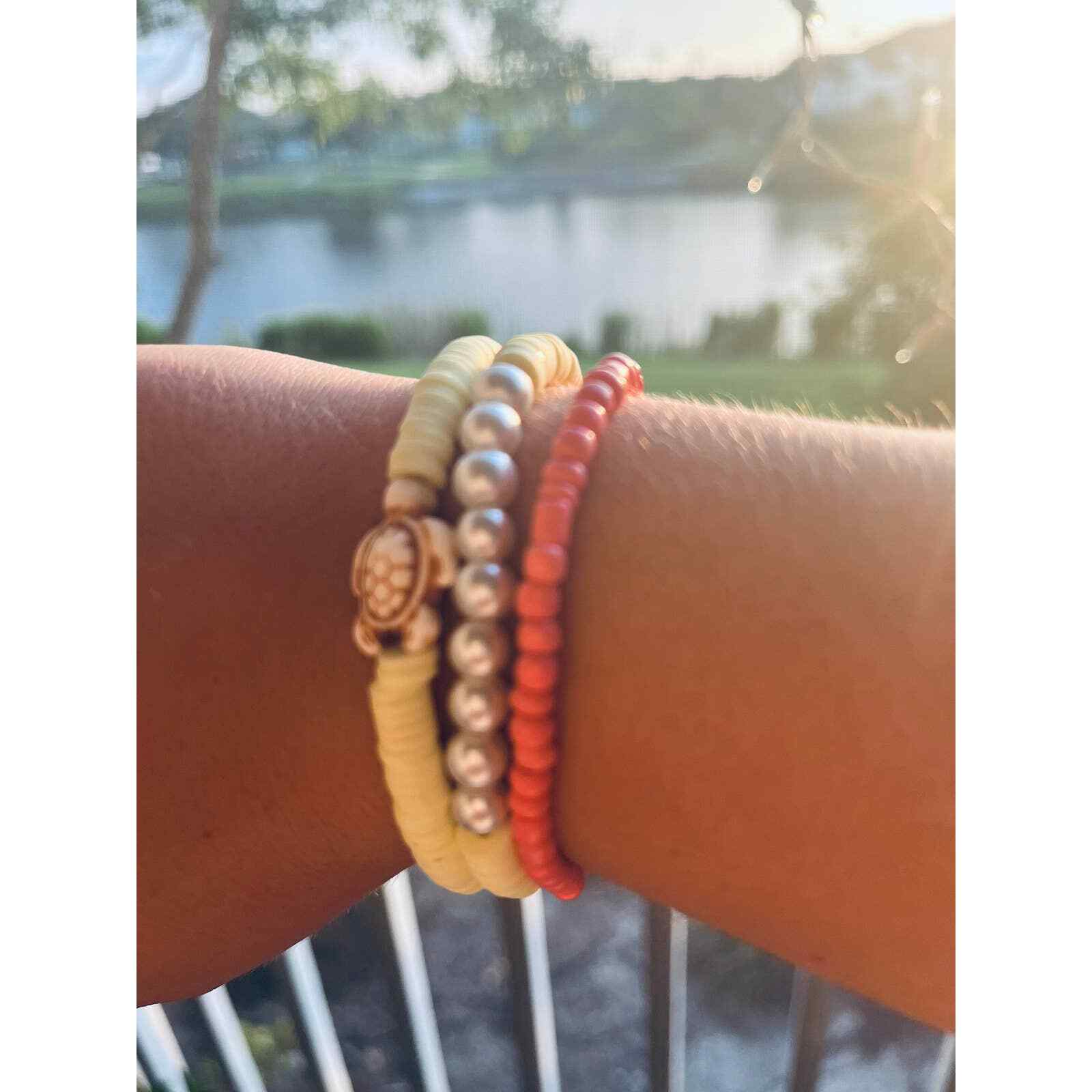 Beachy Tropical Turtle Bracelets