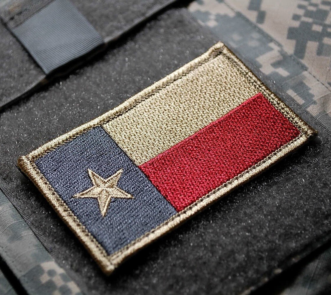 DAESH WHACKER US ADVISER GREEN BERET SP OPS SFG JTF velkrö INSIGNIA: TEXAS Flag