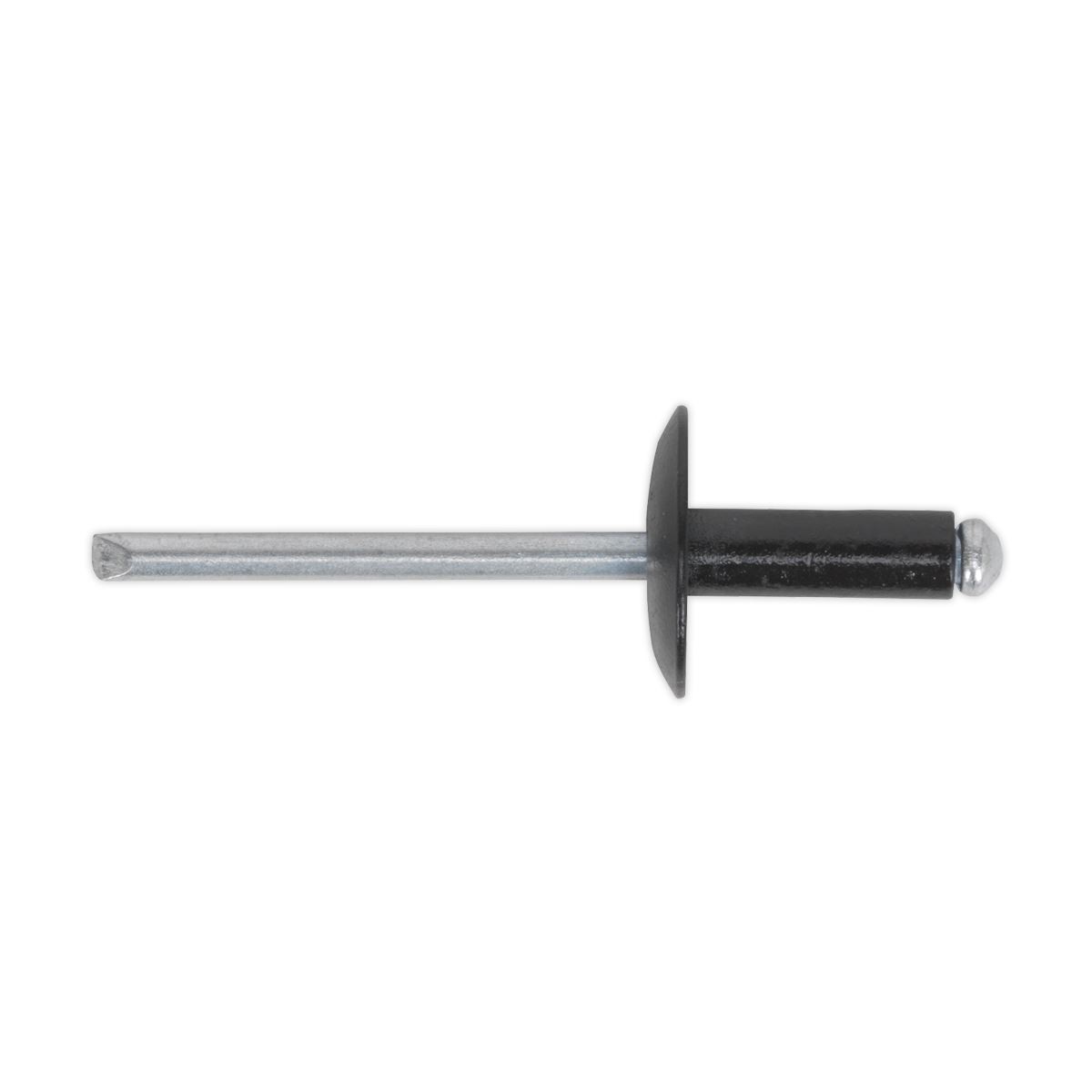 Sealey RAB4010L Aluminium Rivet Black Large Flange 4 x 10mm Pack of 200