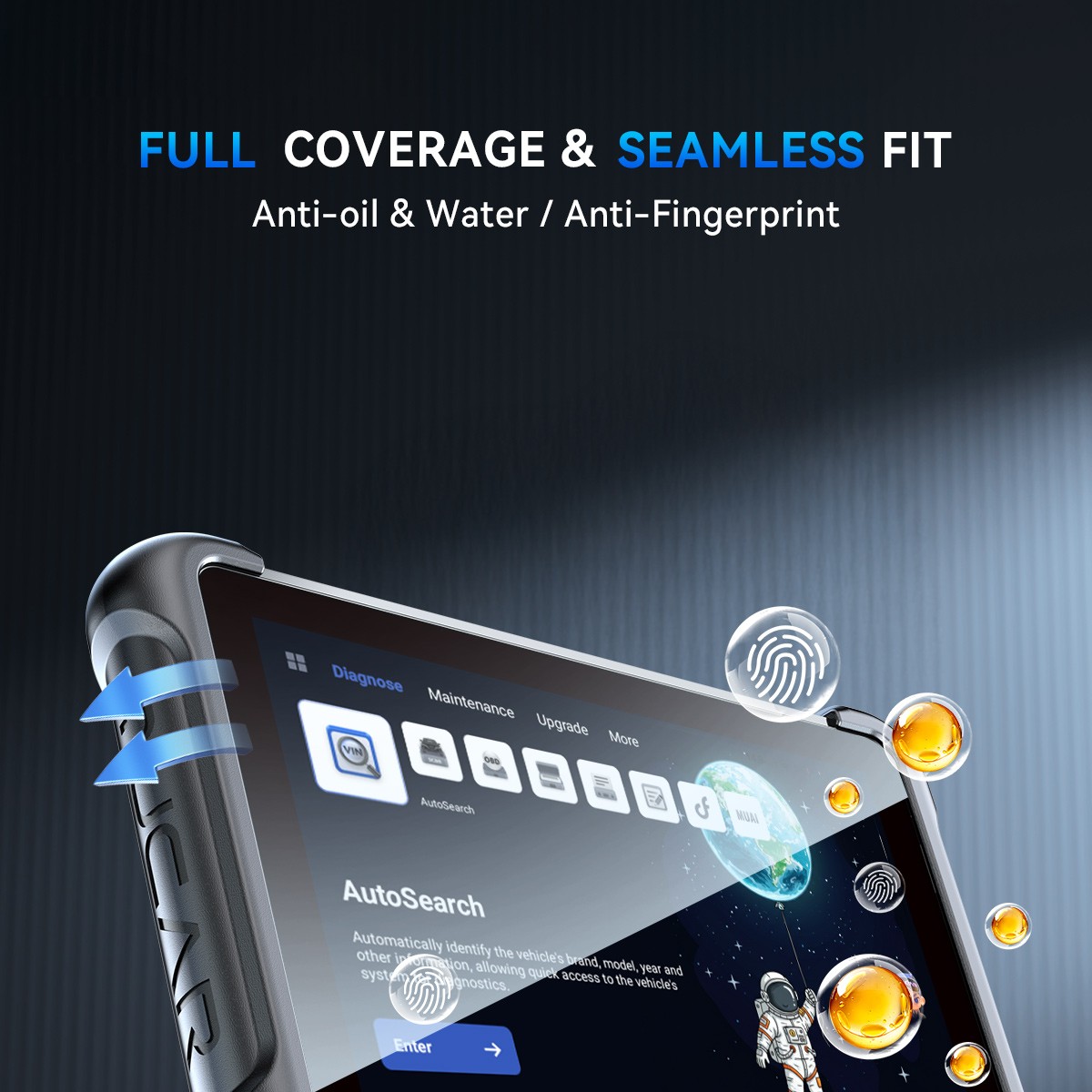 9H Hardness Tempered Glass 8in Screen Protector For Thinkscan 689BT 689 Scanner
