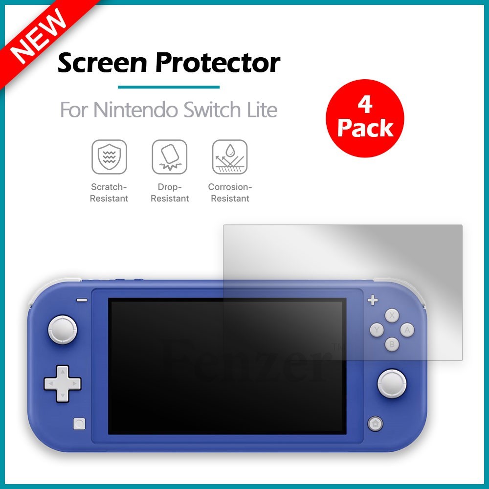 4-Pack LCD Clear HD Screen Shield Protector for Nintendo Switch Lite