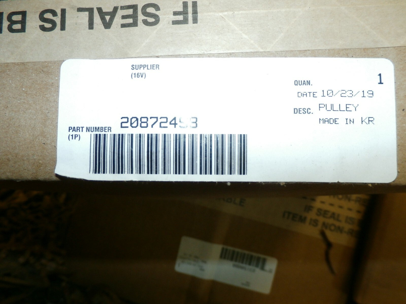Genuine Volvo Mack 20872499 Truck 6-5/8" OD 4 Bolt Serpentine Pulley 12 Groove