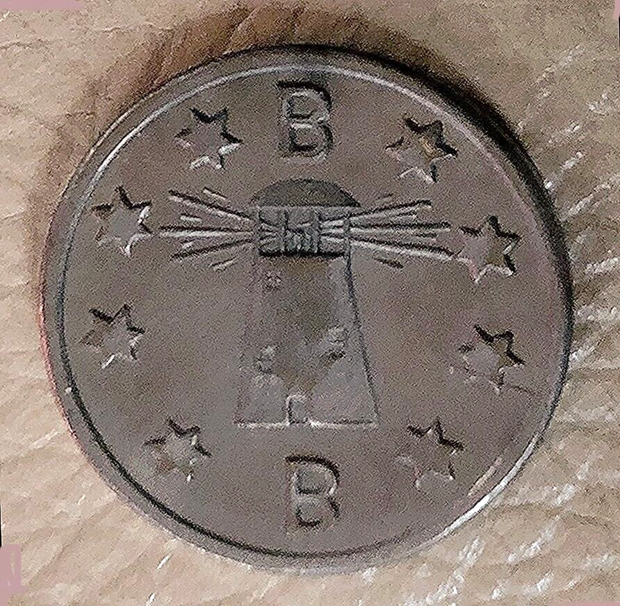 Vintage Advertising Token: BEACON BAR; St Paul Minnesota; Lighthouse Image