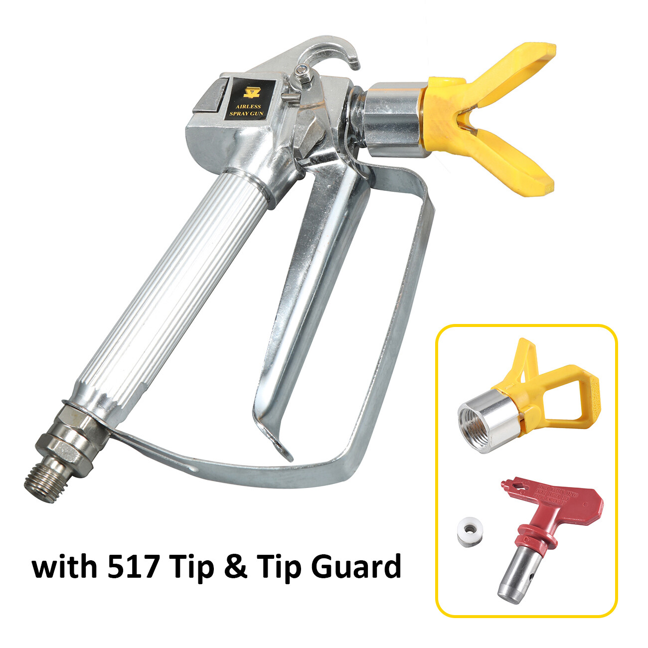 3600PSI Airless Paint Spray Gun w/ 517 Tip&Tip Guard Sprayers US Fast shipping