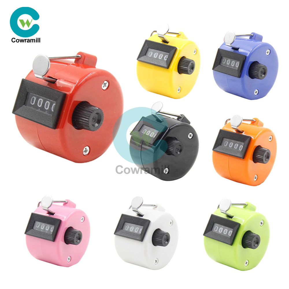 Handheld Mechanical Tally Counter Hand Held 4 Digit Counting Handy Convenient