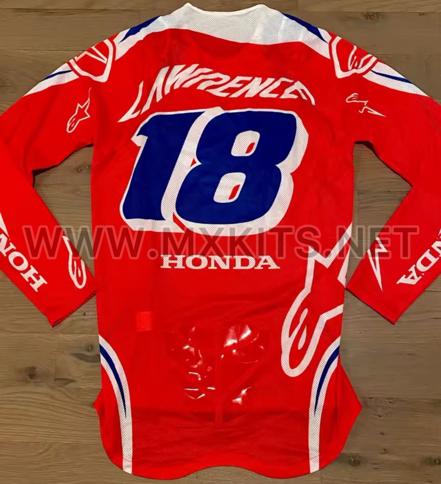 Jett Lawrence 18 HRC Honda Jersey 2025 Pro Motocross Supercross Dirt Bike Red
