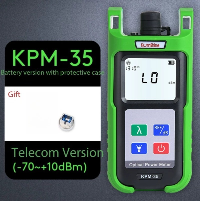 Fiber Optic Power Meter, High-Precision Optical Attenuation Tester, Photometer
