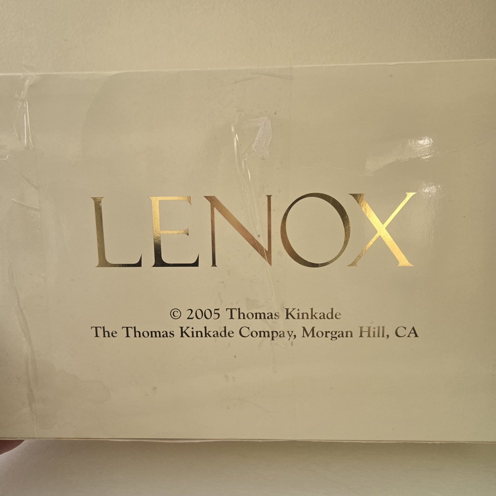 Lenox Thomas Kinkade BLESSINGS OF CHRISTMAS Candle Lamp w/COA & Original Box