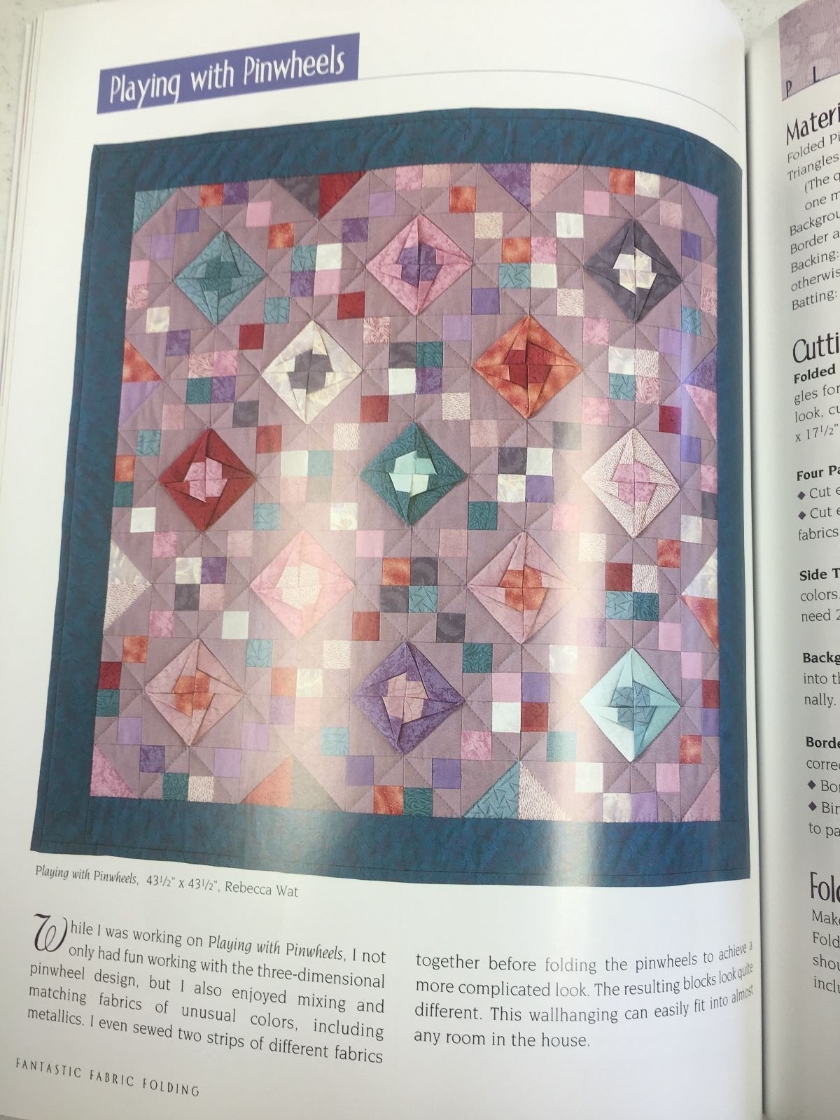 Fantastic Fabric Folding Innovative Quilting Projects by Rebecca Wat