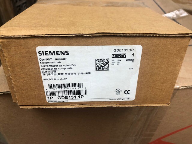 Siemens GDE131.1P OpenAir Actuator