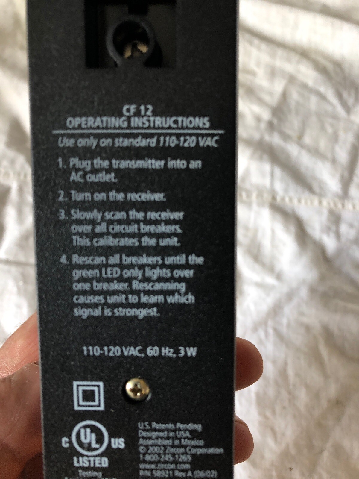 ZIRCON CF12 CIRCUIT FINDER