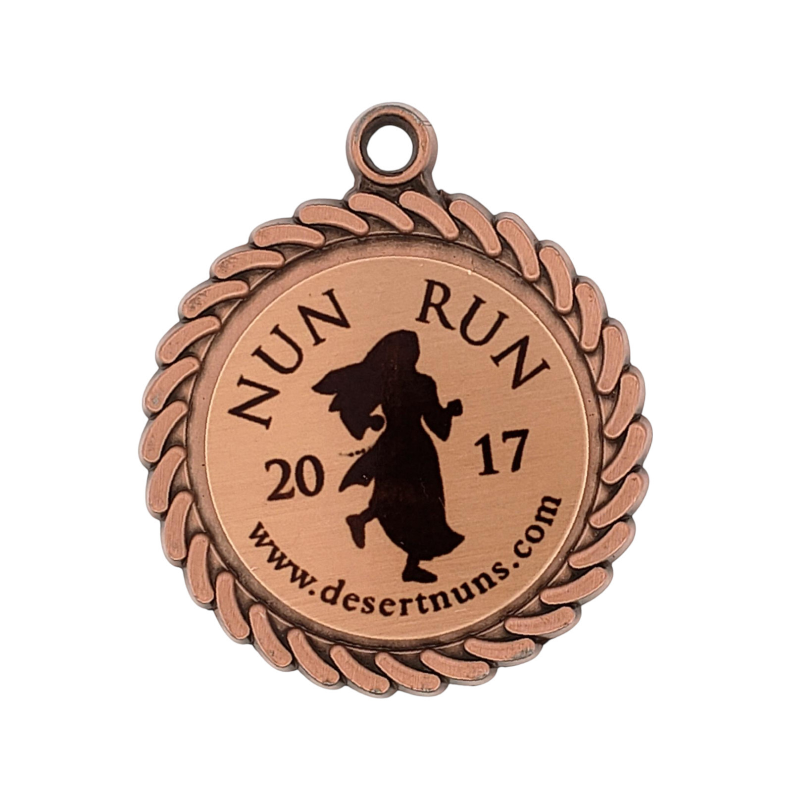 2017 DESERT NUN RUN Marathon Running Race Medal Finisher Arizona