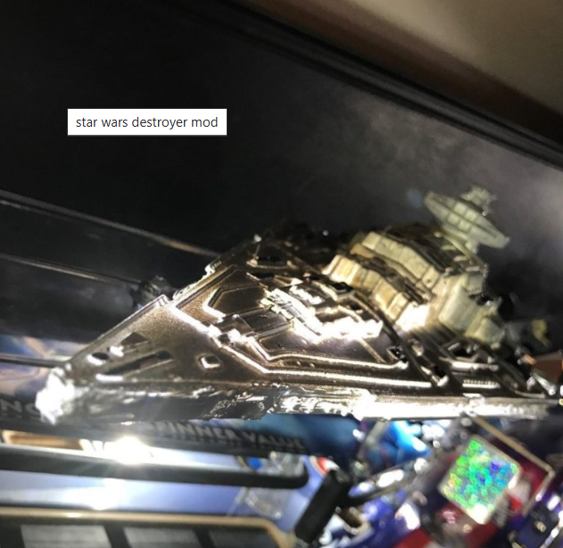 Star Wars SW Pinball Machine STAR DESTROYER LED Mod Stern