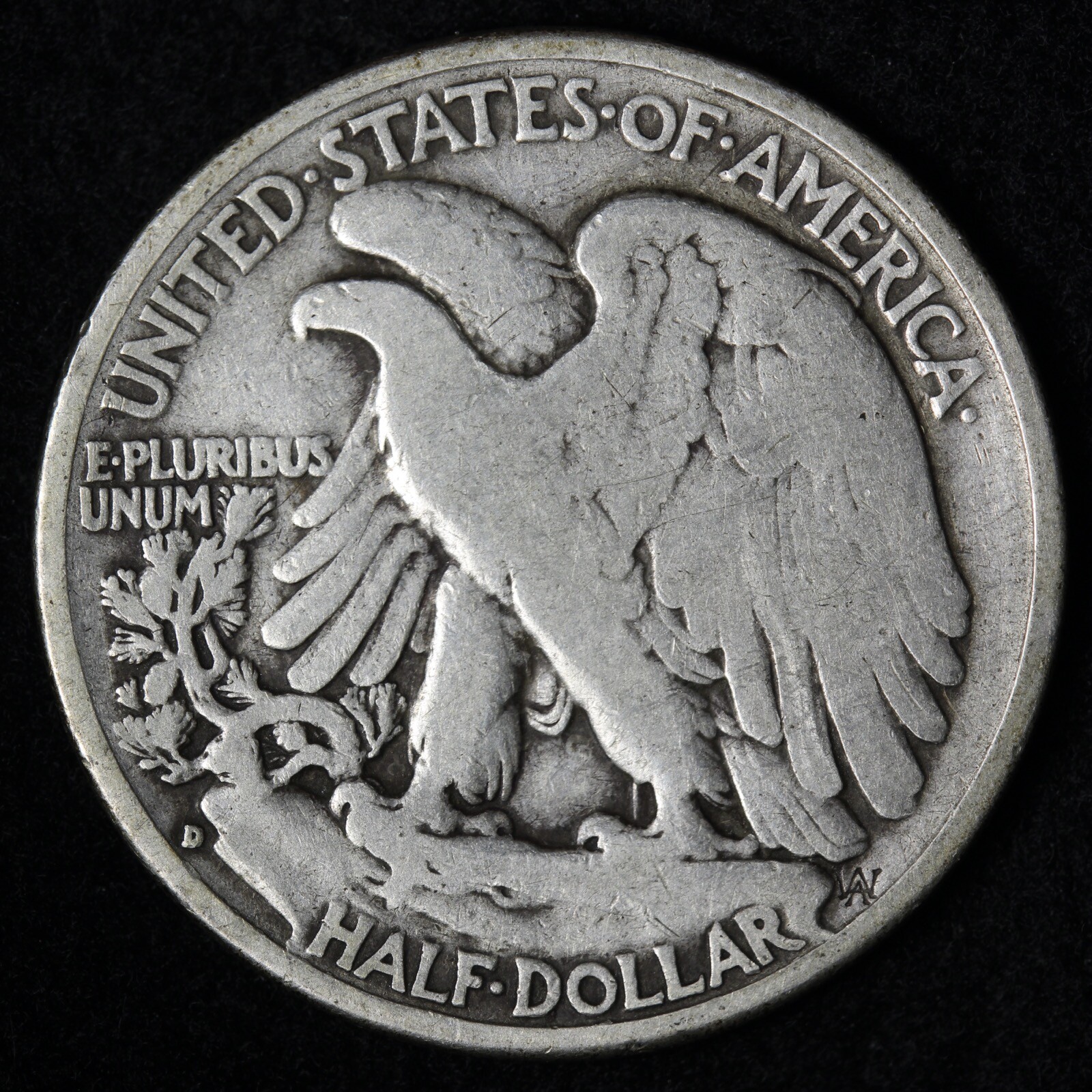 1939-D Walking Liberty Half Dollar Nice Circulated Condition