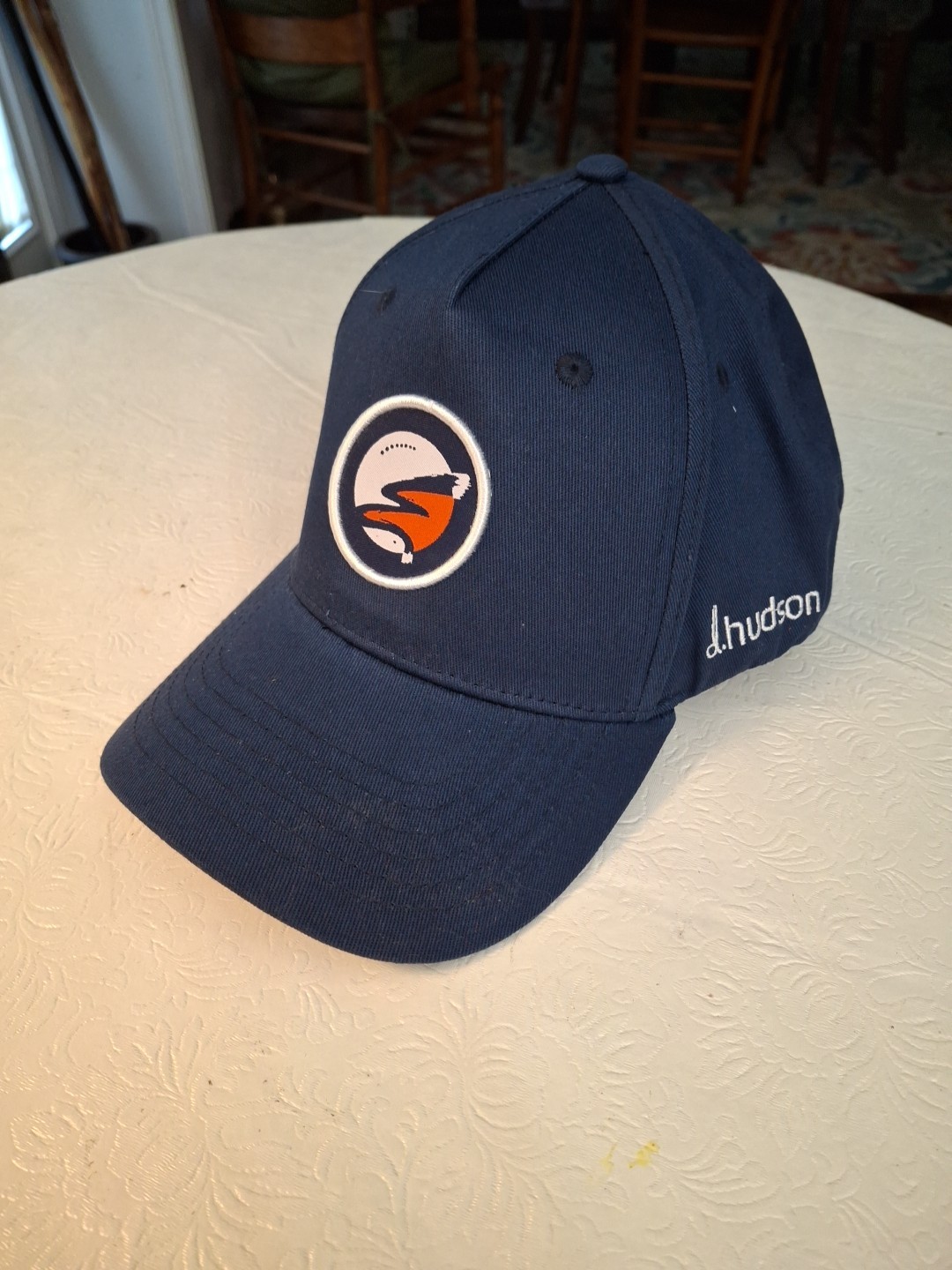 d. hudson Evergreen G.C. Golf Hat Fitted L/XL (Stretch) Blue NWOT