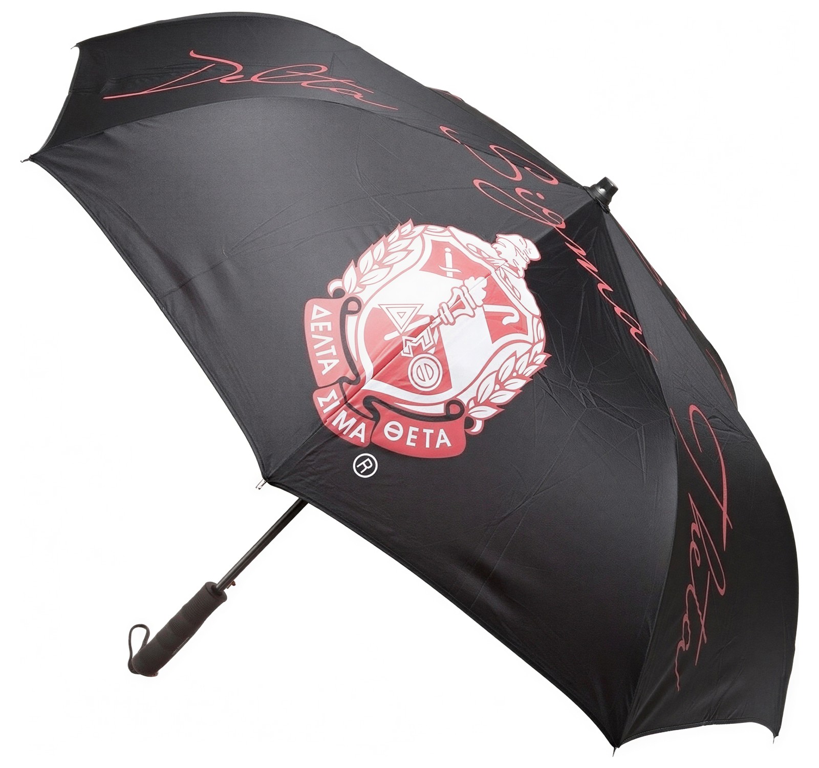 Delta Sigma Theta Large Inverted Umbrella [Black]