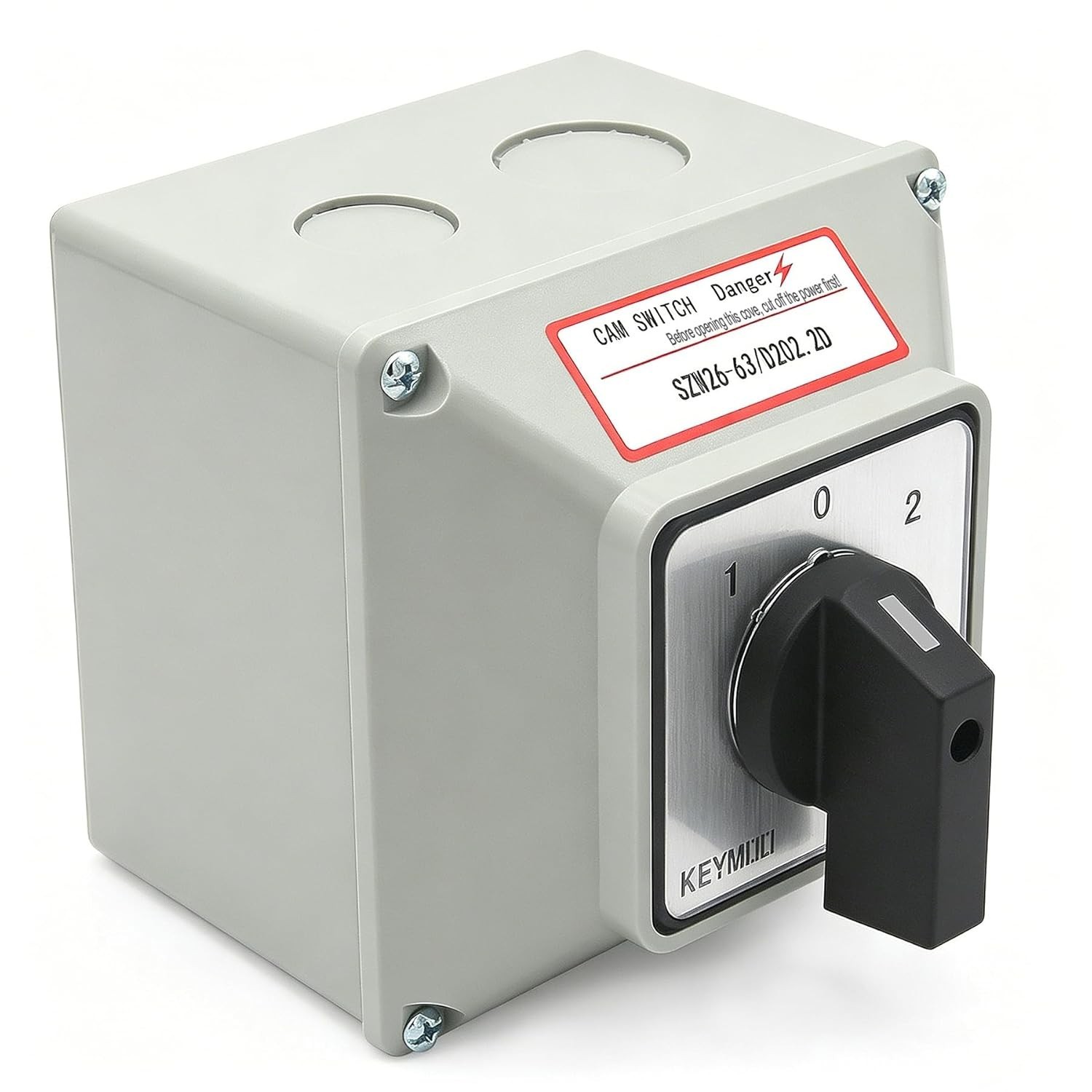63A Rotary Changeover Switch with Master Switch Exterior Box, 660V 3 Position 2