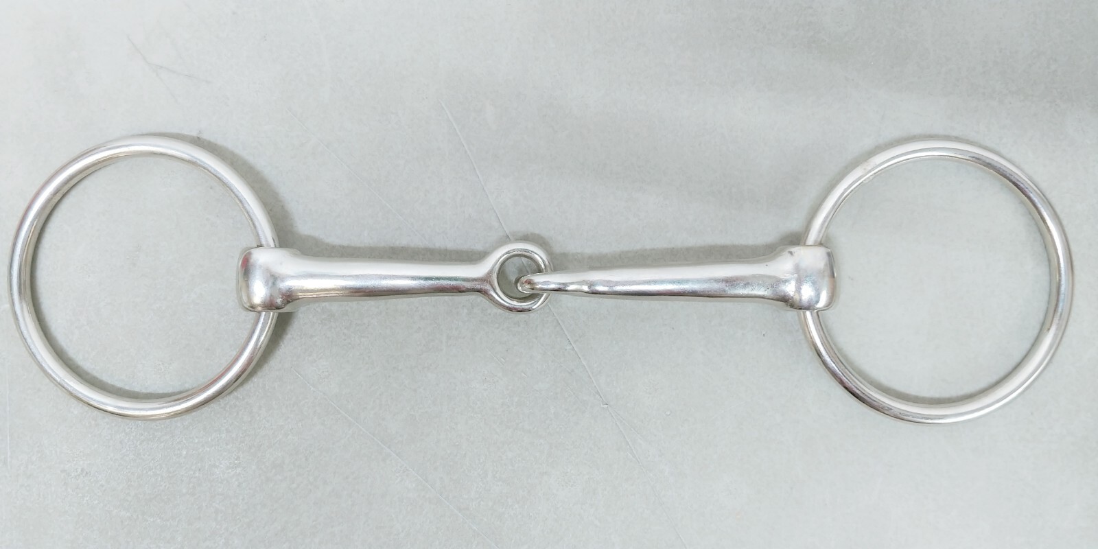 English Loose Ring Snaffle Horse Bit 5 5/8” Stainless Steel Single Joint