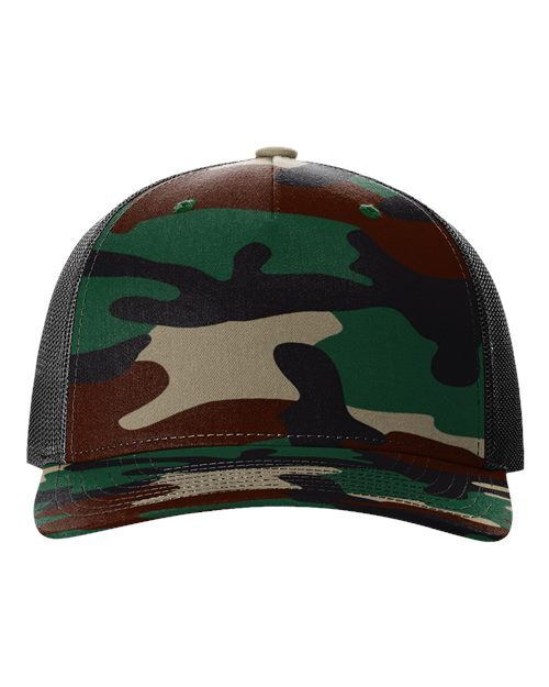Richardson 112PFP Structured Five Panel Mid Profile Printed Trucker Cap