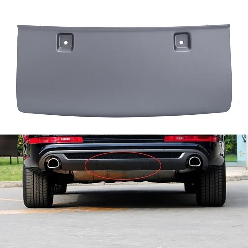 New Rear Tow Bumper Cover Platinum Gray for Audi Q7 2010-2015 4L0807819M1RR
