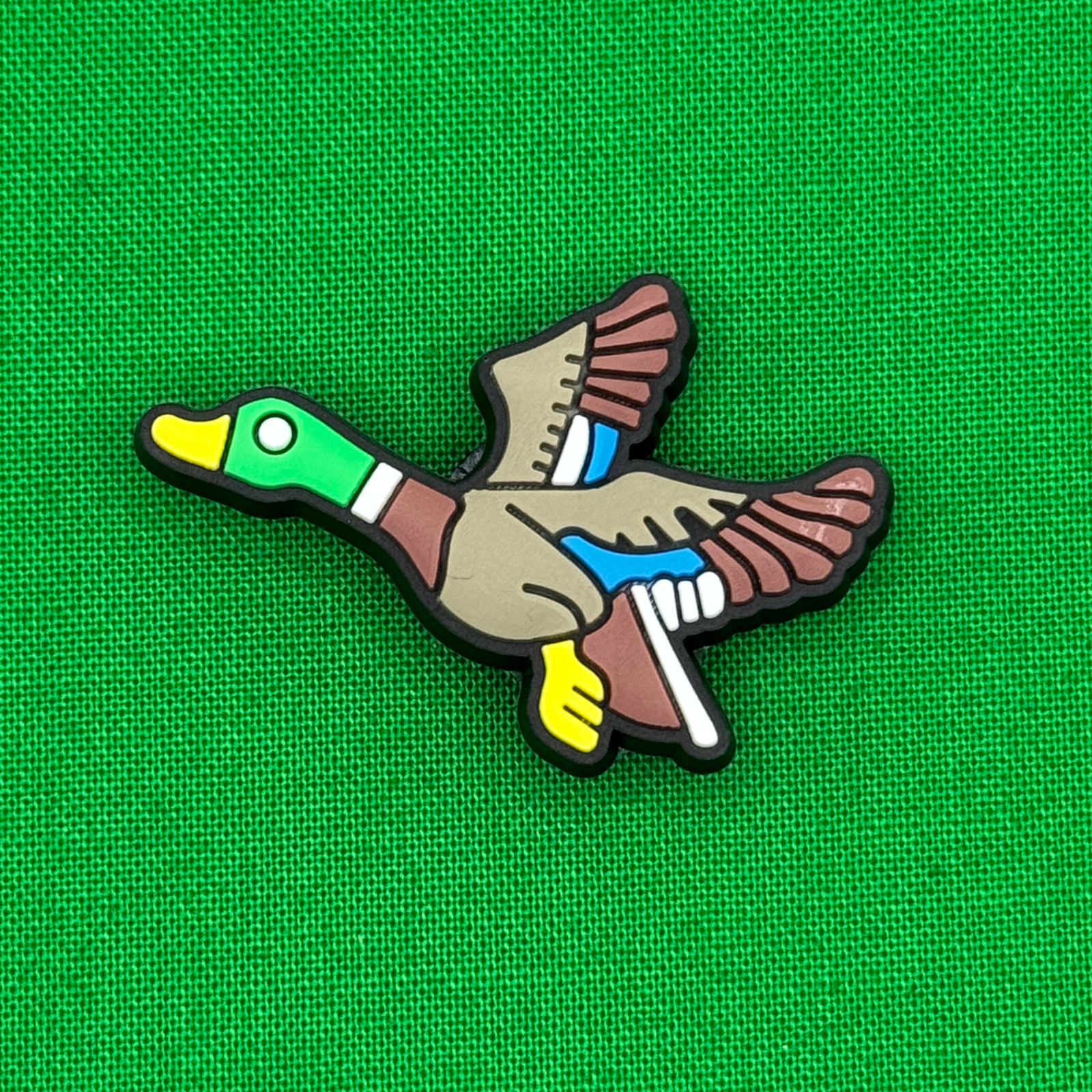 Flying Mallard Duck Shoe Charm Clog Compatible with Croc Hunting Themed Charms