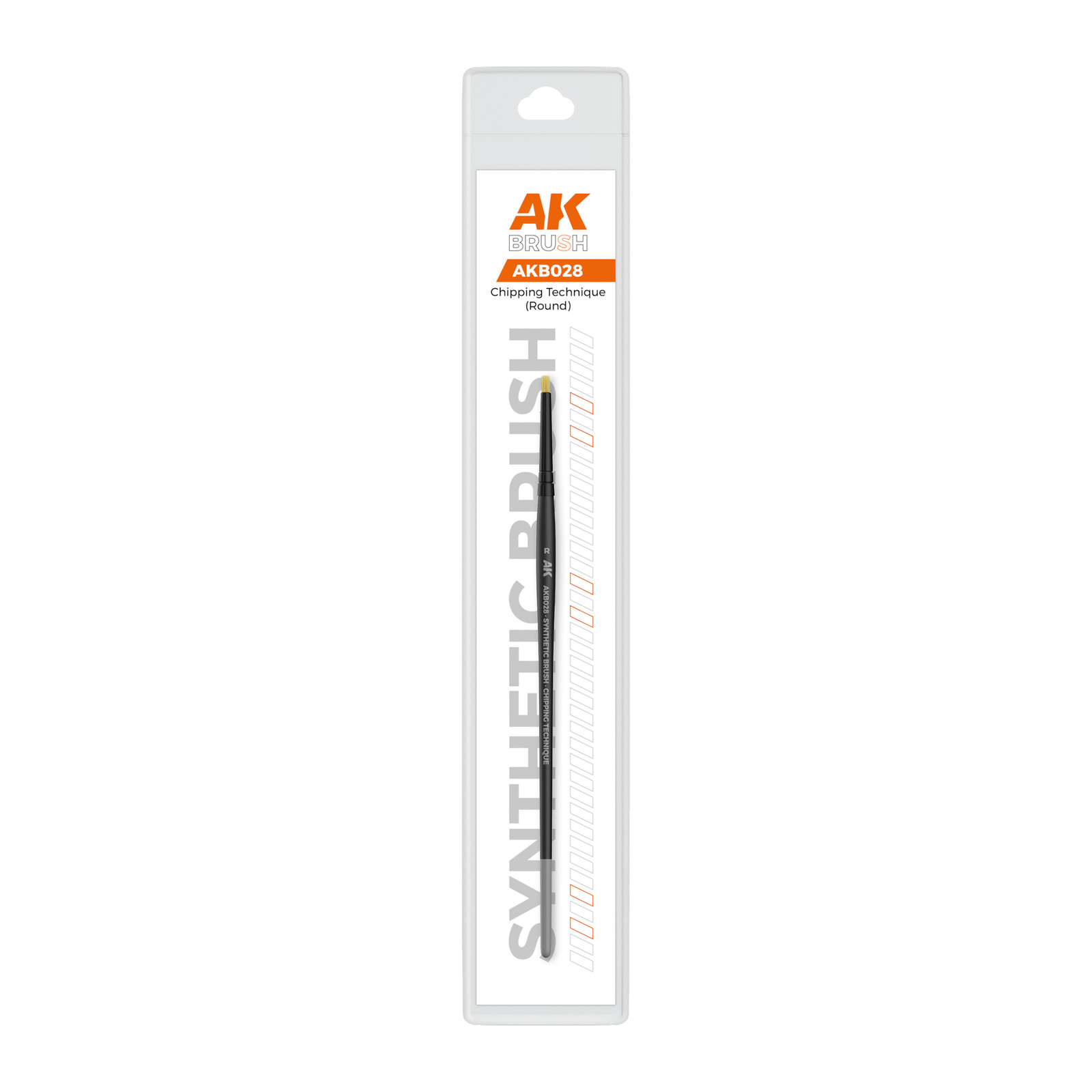 AK-B028 AK Interactive Synthetic Brush - Chipping Technique (Round)
