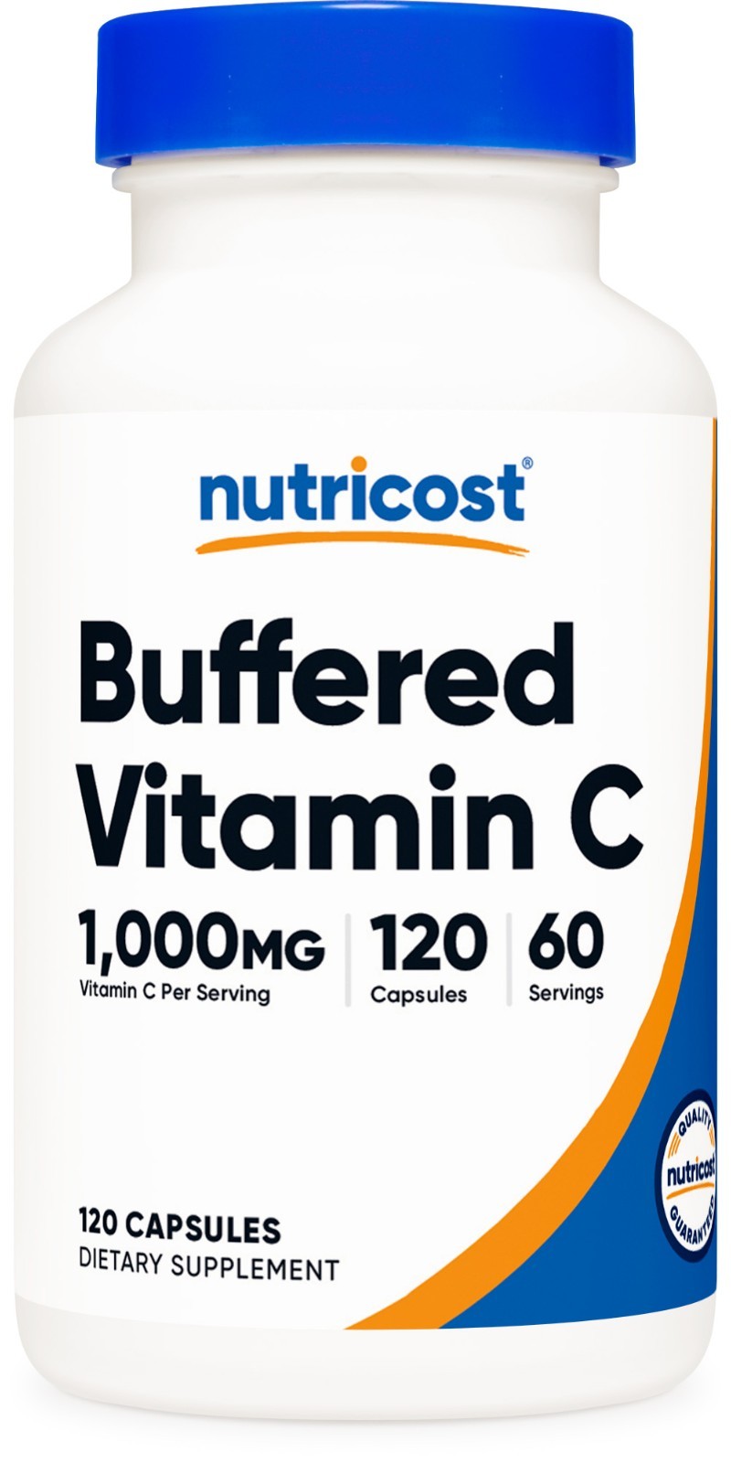 Nutricost Buffered Vitamin C (1000mg) 120 Capsules- Vegan, GMO-Free, 60 Servings