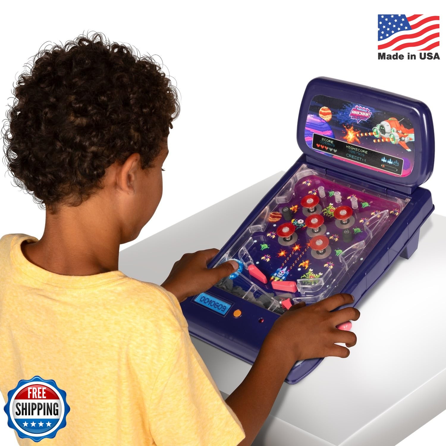 Arcade Alley Games Table Top Pinball Fun Family Indoor Playroom Game