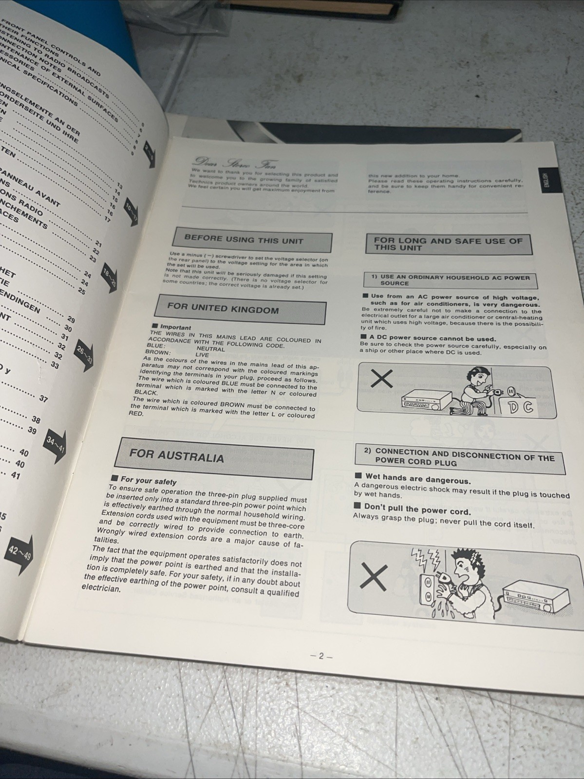Technics ST-8044 Tuner ST-8044K Operating Manual *Original*