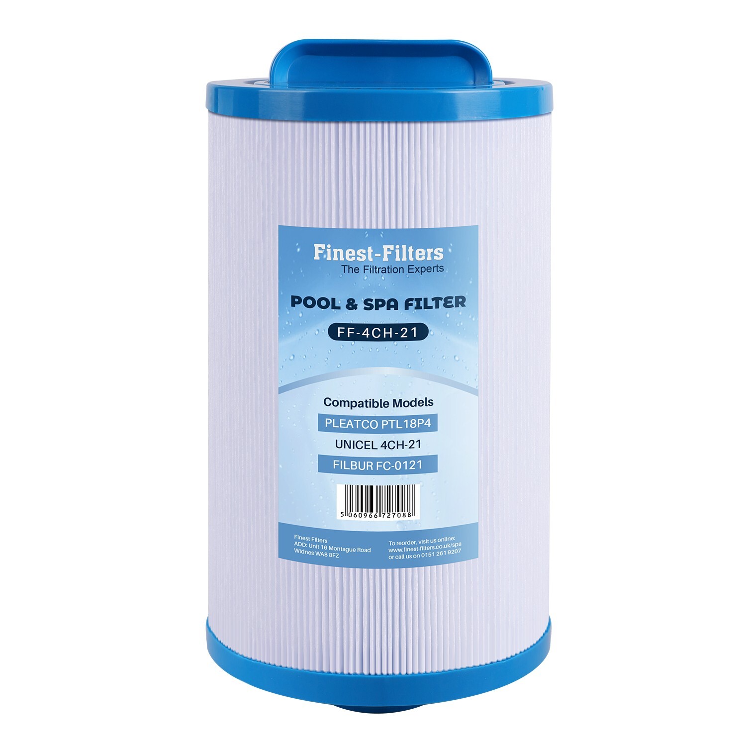 Hot Tub Spa Filter Compatible with Pleatco PTL18P4, Unicel 4CH-21,Filbur FC-0121
