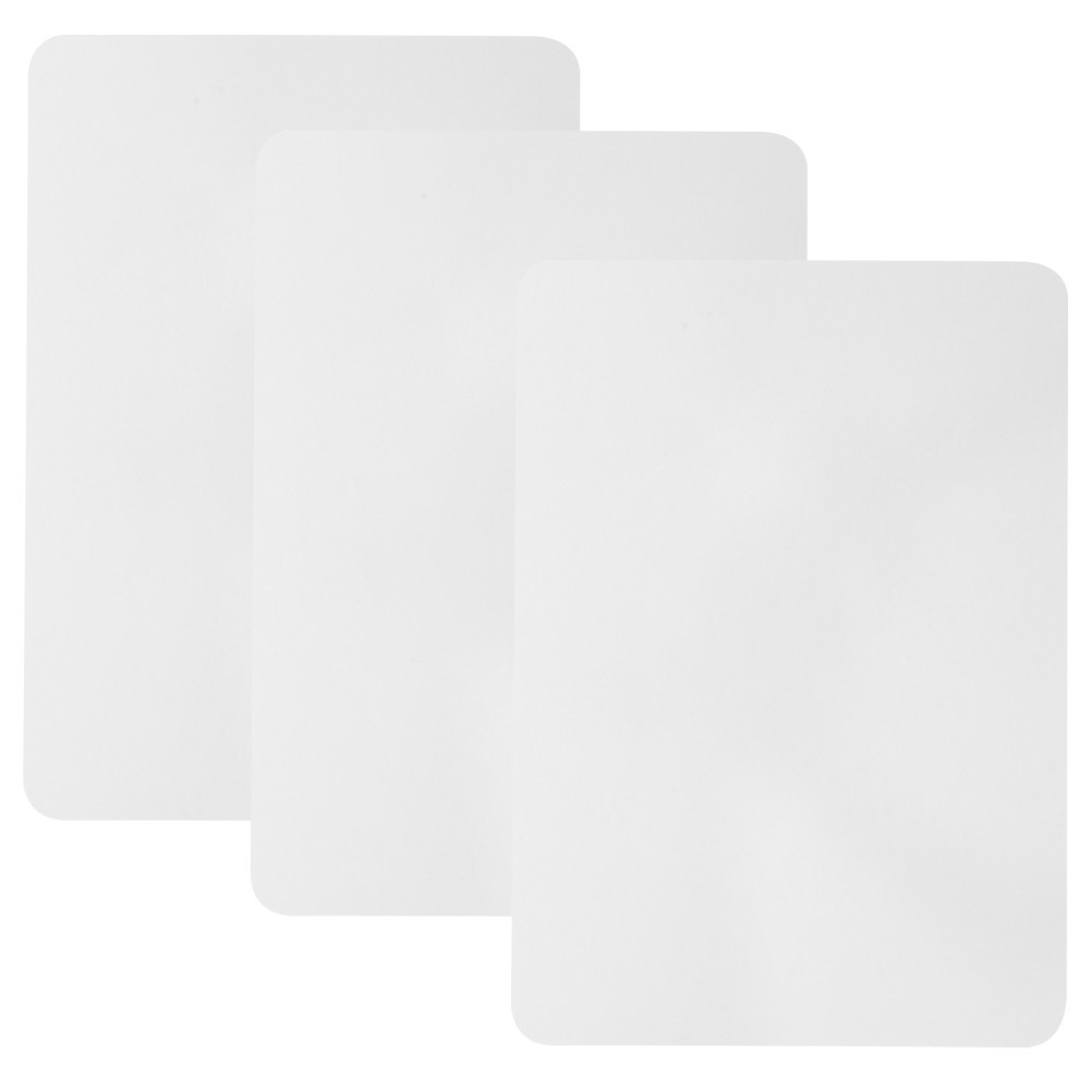 3Pcs Reusable Small Whiteboards for Kids PVC Dry Erase Boards Home Writing