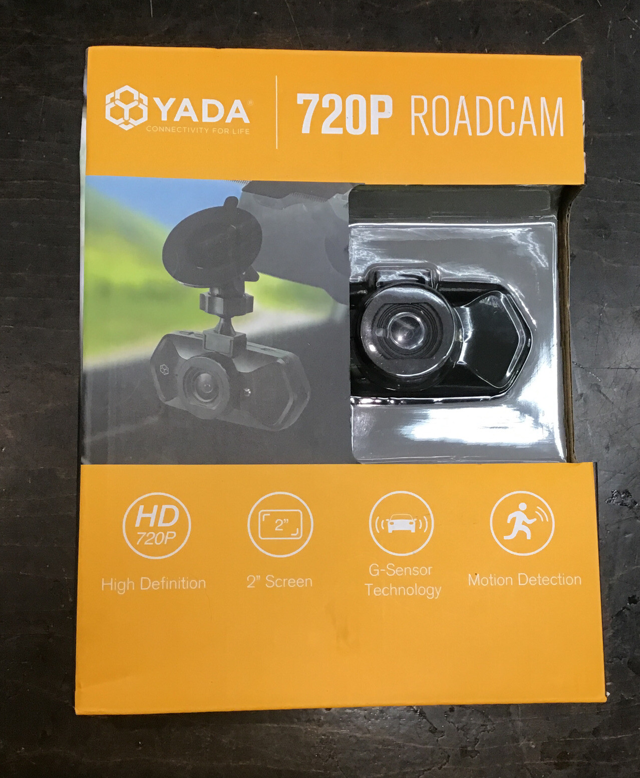 New Yada Roadcam 720P Dash Camera Black 120 Degrees Wide Angle Lens G-Sensor