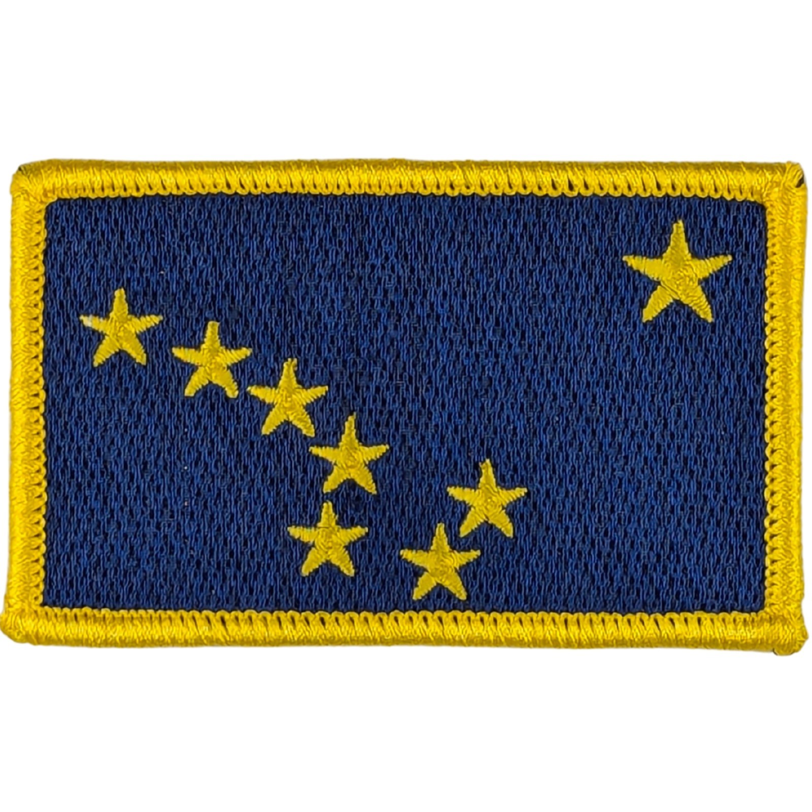 Alaska State Defense Force (ASDF) Uniform Flag Patch; Full Color; Hook Fastener