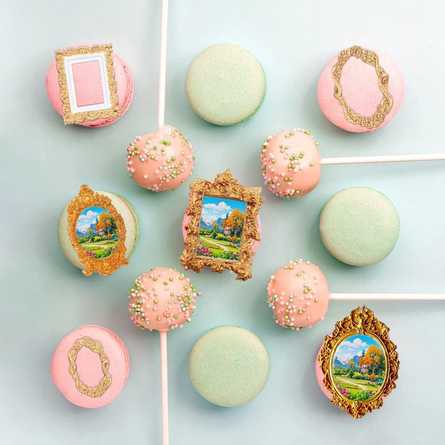 Picture Frames Silicone Mold Photo Frame Fondant Medium, Molds