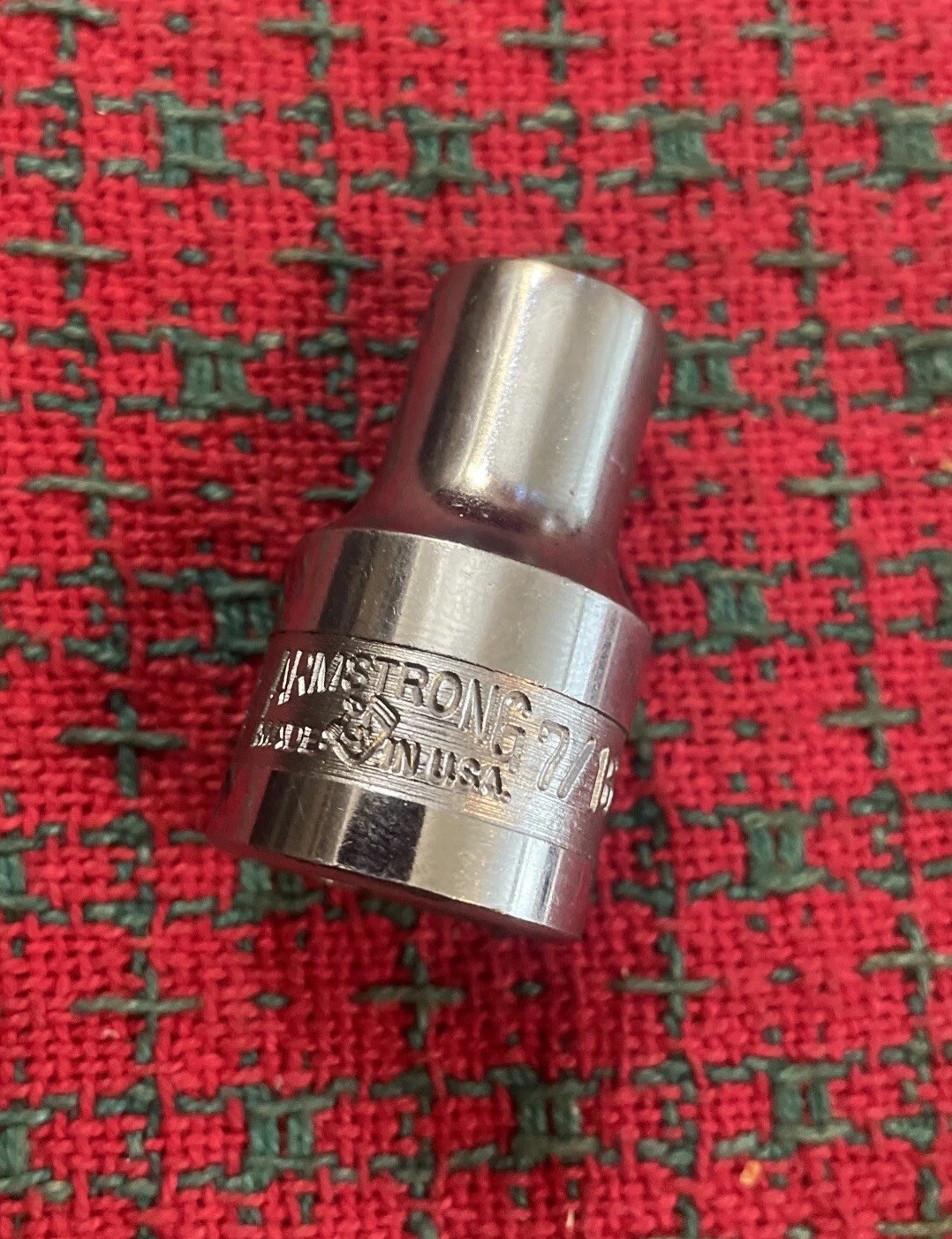 VINTAGE Armstrong 7/16" Socket 1/2" DRIVE Armaloy Excellent USA 🇺🇸