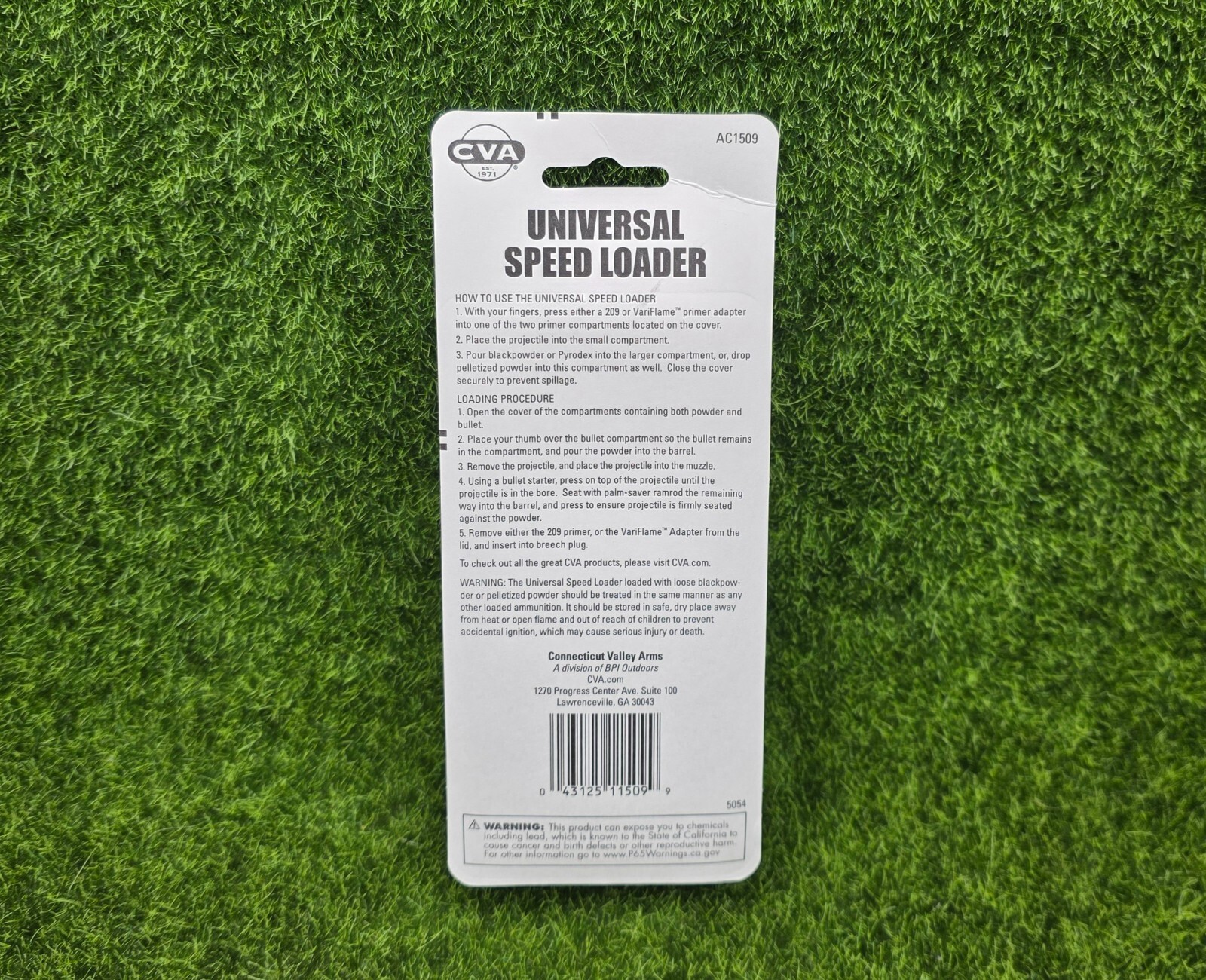 CVA Universal Muzzleloader Speed Loader New In Package - AC1509