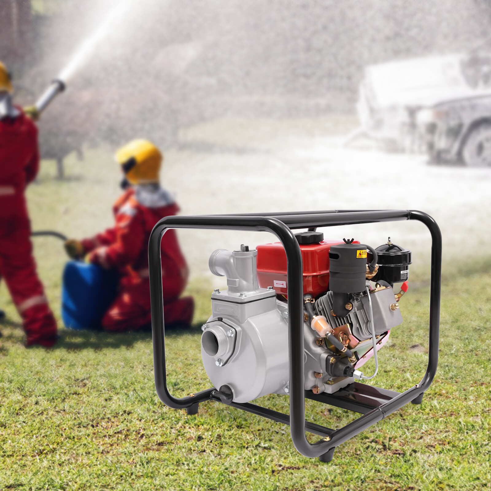 4-Stroke Diesel Water Pump 196cc 2.3kW Model 168F 40 m3/h 2 in