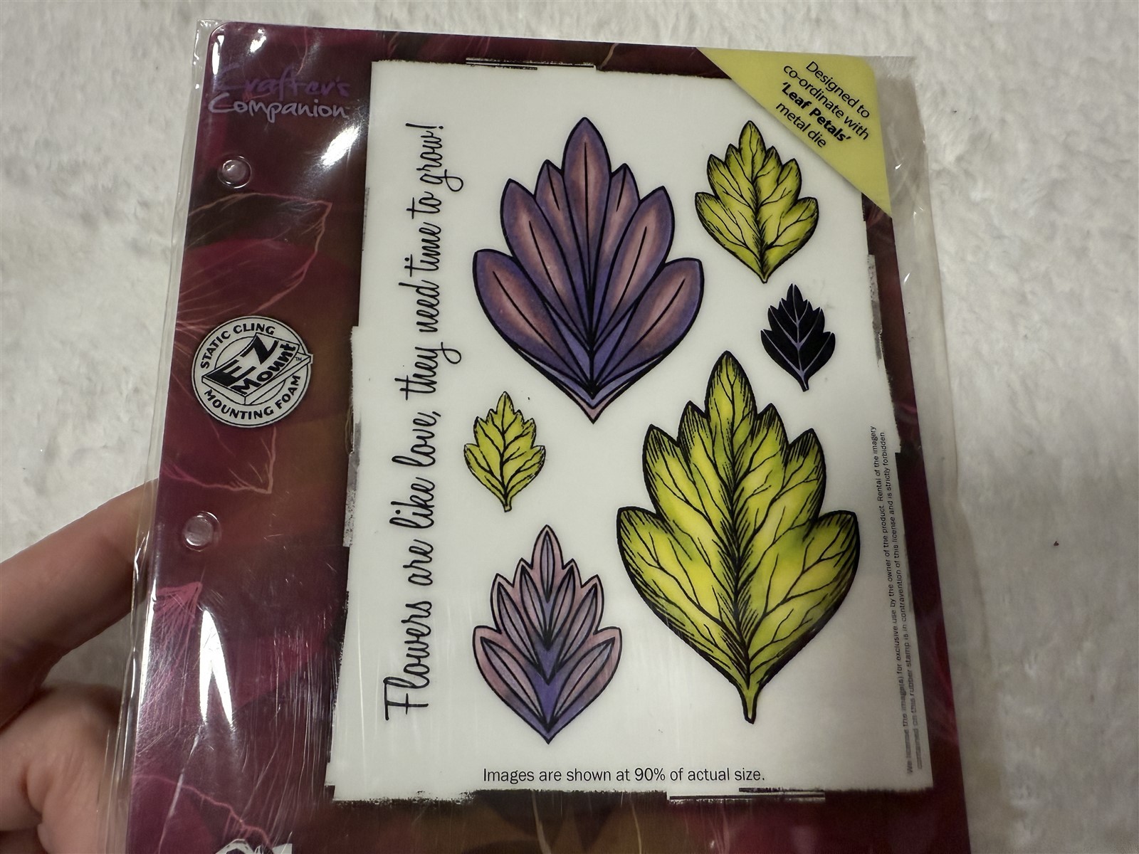 SHEENA DOUGLASS CREATE A FLOWER LEAF PETALS RUBBER STAMP SET