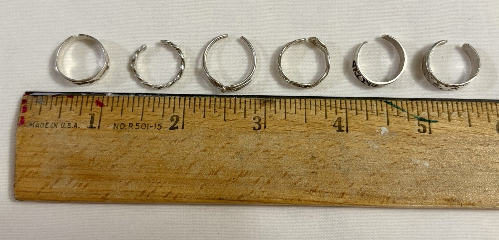 Mexican Sterling Silver toe/pinky Adjustable rings PRICE IS PER RING!