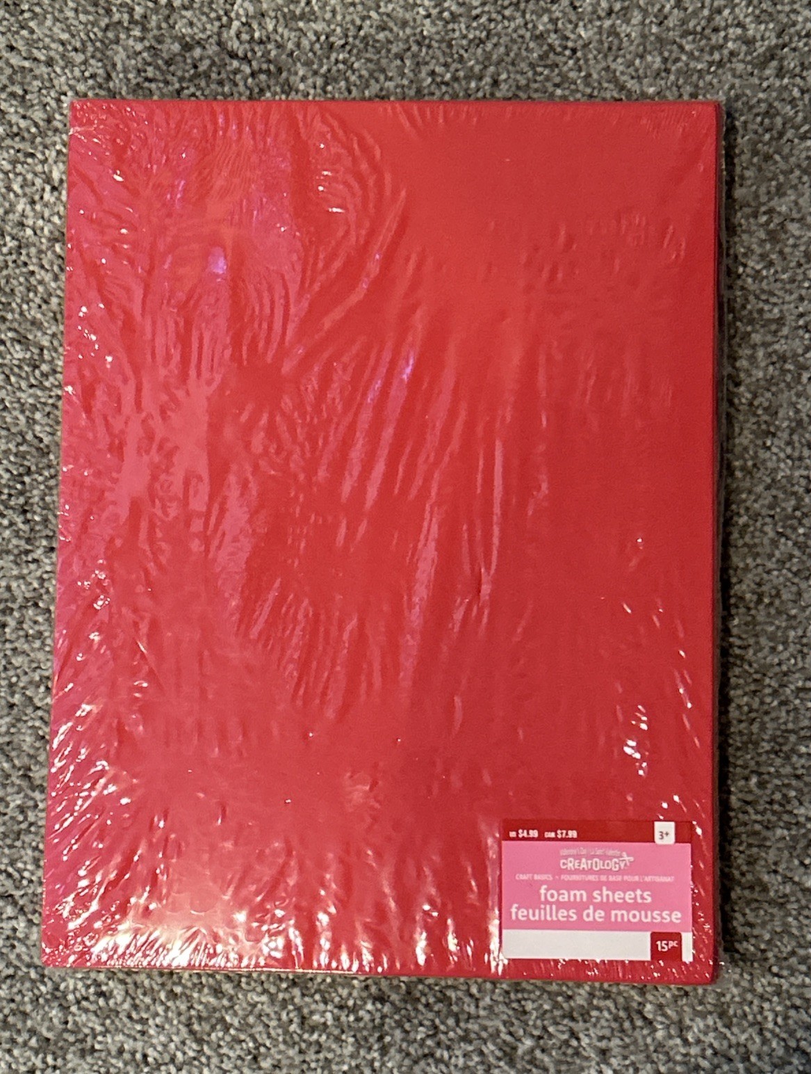 15 Pieces, Creatology Red Foam Sheets, 9in x 12in, For Crafting