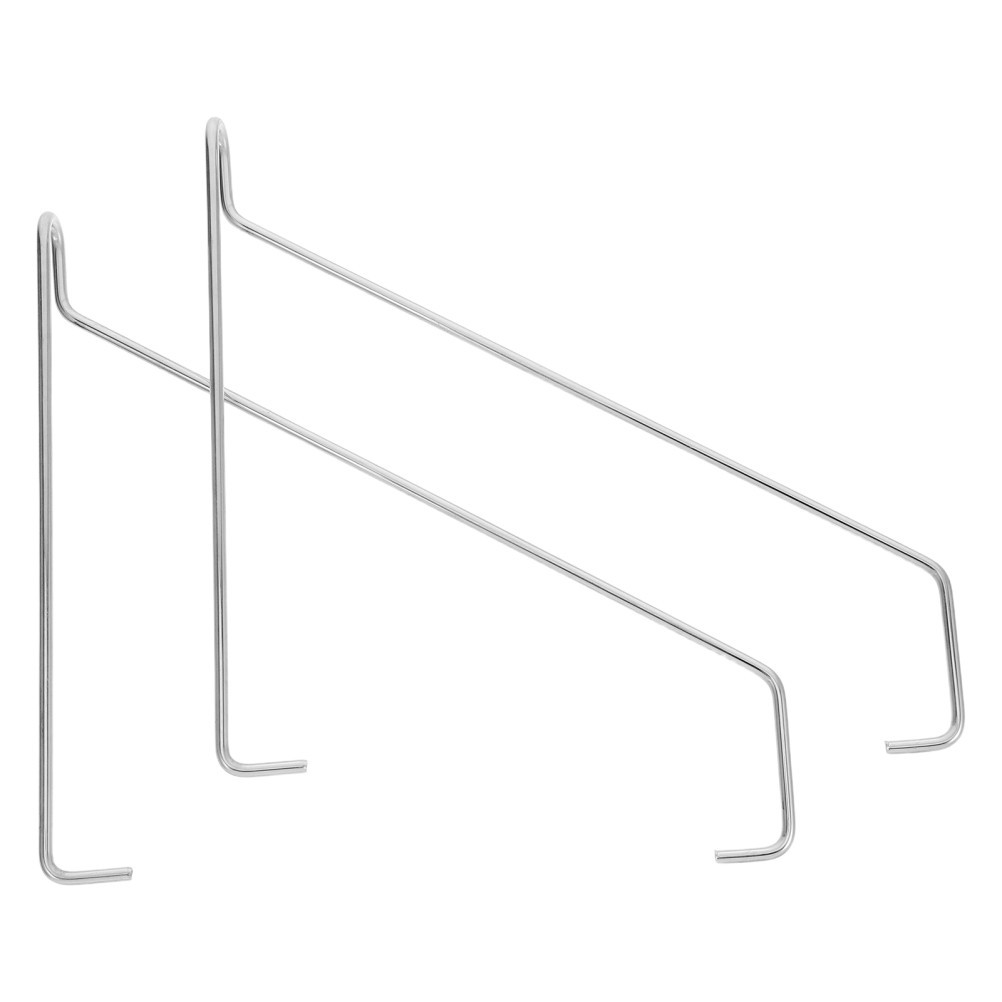 2Pcs Reusable Stainless Steel Shelf Brackets for Home Board Display Rack