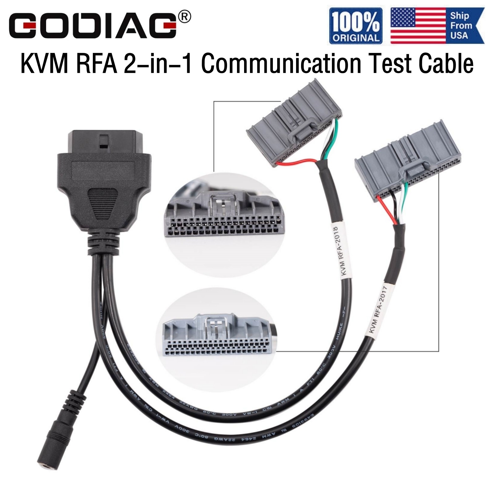 GODIAG for Jaguar Land Rover Pre-2017/Post-2017 KVM RFA Communication Test Cable