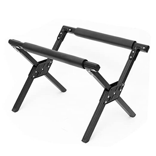Camping Cooler Stand, Folding Cooler Stand Frame Stable Aluminum Alloy Black
