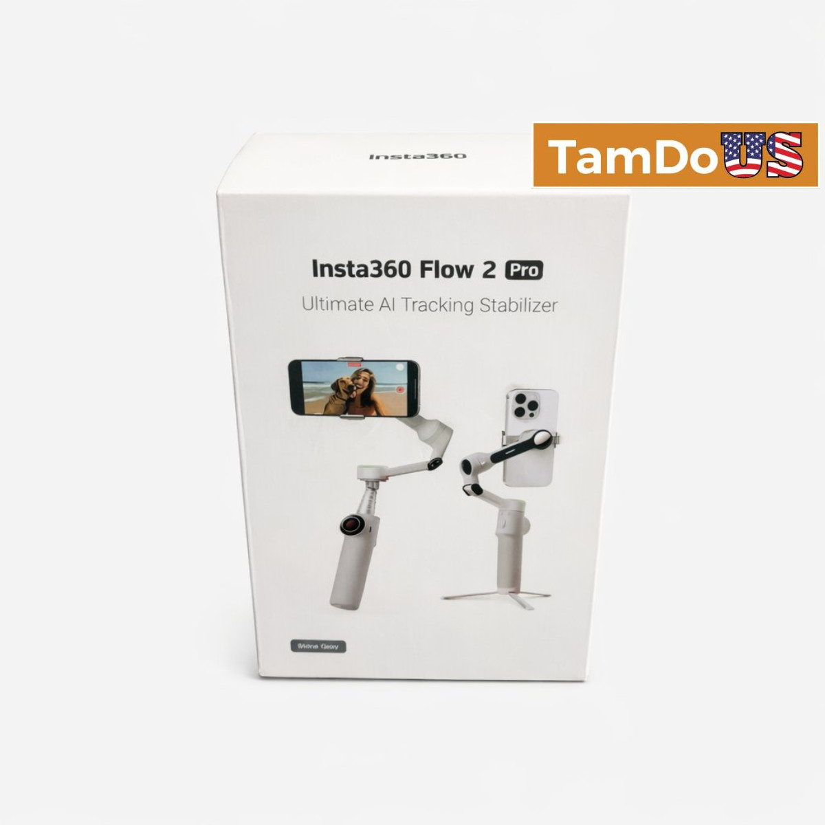 Insta360 Flow 2 Pro Ultimate AI Tracking Smartphone Stabilizer Gimbal Stone Gray
